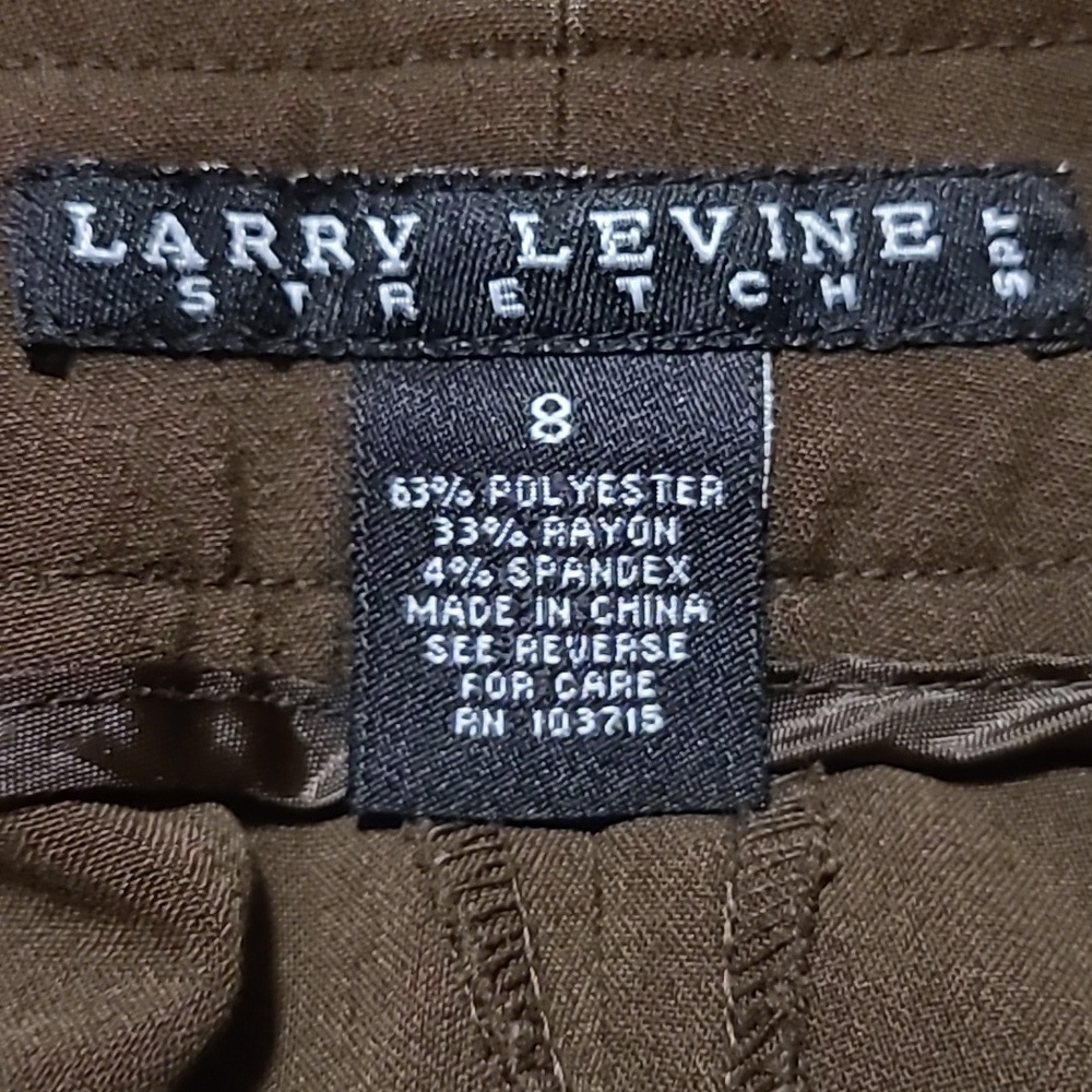 Larry Levine Stretch Dress Pants - Ladies 8 - Picture 4 of 8